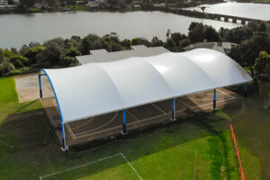 Membrane structure stadium