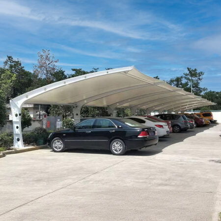 Membrane structure carport-Car shed