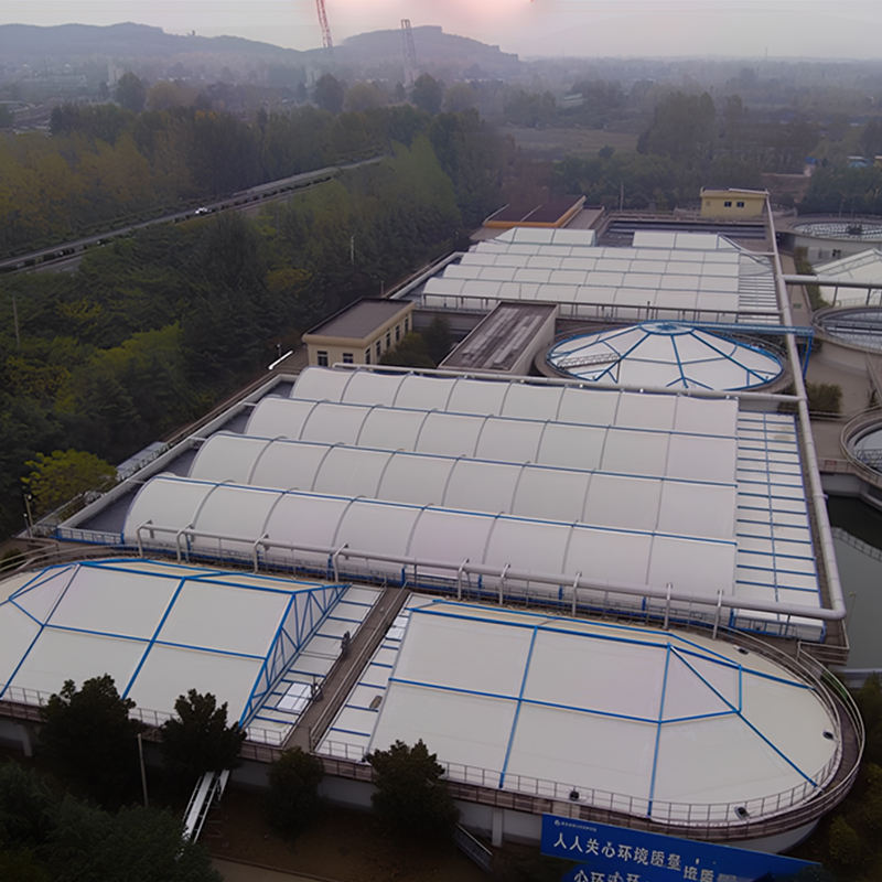 Sewage tank cover plate solid factory arch arc type chemical plant water tank cover sealing cover with long service life